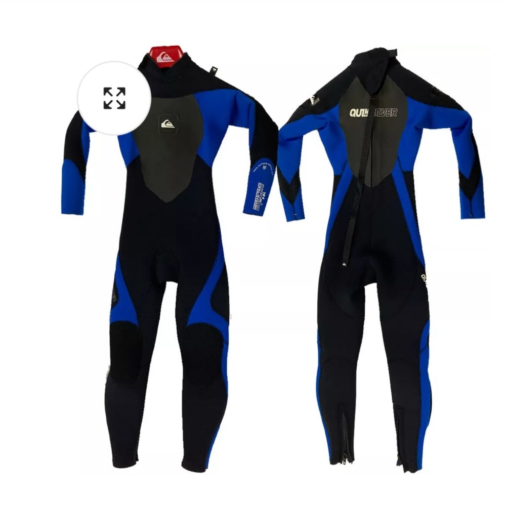 Quicksilver Youth Synchro 3/2 back zip full length wetsuit